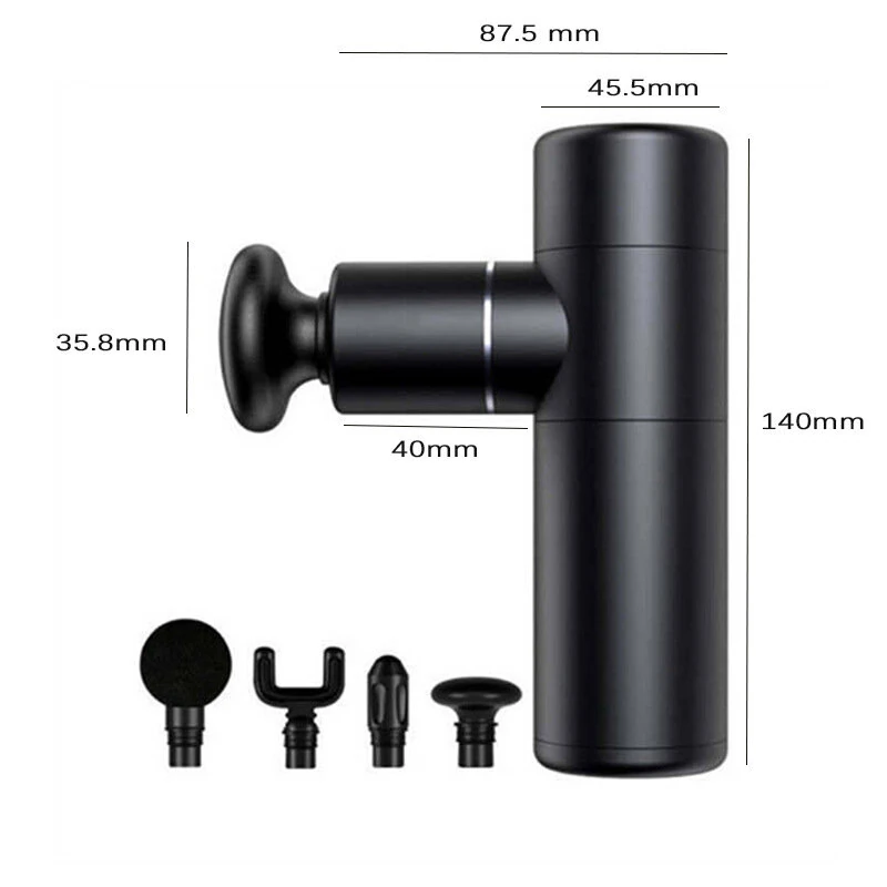 (image for) 4-Speed Adjustable Mini Fascia Gun Mini Massager Fascia Gun Shock 2800r/Min Muscle Massage Grab Impact Muscle Massage